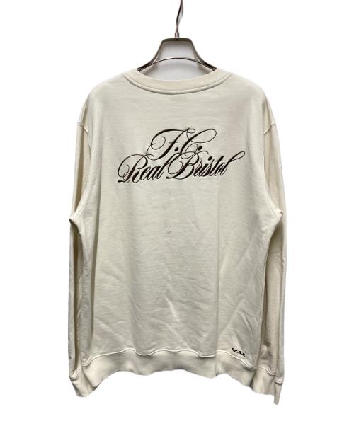 F.C.Real Bristol（エフシーレアルブリストル）F.C.Real Bristol (エフシーレアルブリストル) SCRIPT CREWNECK SWEAT ベージュ サイズ:Ｌの古着・服飾アイテム