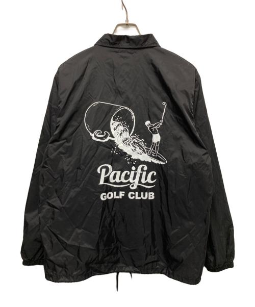 Pacific GOLF CLUB（パシフィックゴルフクラブ）PACIFIC GOLF CLUB (パシフィックゴルフクラブ) コーチジャケット ブラック サイズ:Lの古着・服飾アイテム