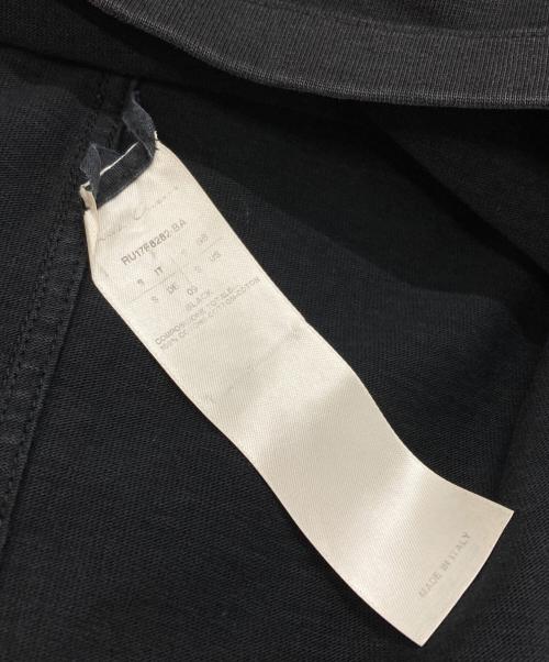 RICK OWENS（リックオウエンス）RICK OWENS (リックオウエンス) ヘビーウェイトロングカットソー/Heavyweight long sleeve T-shirt ブラック サイズ:Sの古着・服飾アイテム
