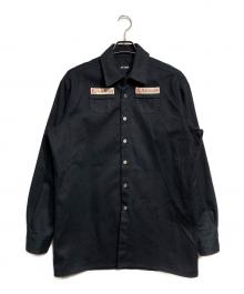 RAF SIMONS（ラフシモンズ）の古着「Slim Fit Denim Shirt/スリムフィットデニムシャツ」｜ブラック