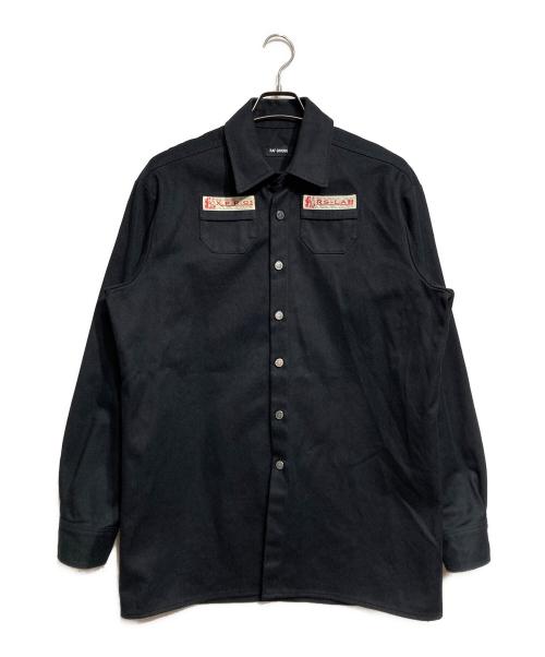 RAF SIMONS（ラフシモンズ）RAF SIMONS (ラフシモンズ) Slim Fit Denim Shirt/スリムフィットデニムシャツ ブラック サイズ:Sの古着・服飾アイテム