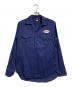 ATLAST & CO（アットラスト）の古着「オープンカラーワークシャツ/Open collar work shirt」｜ネイビー