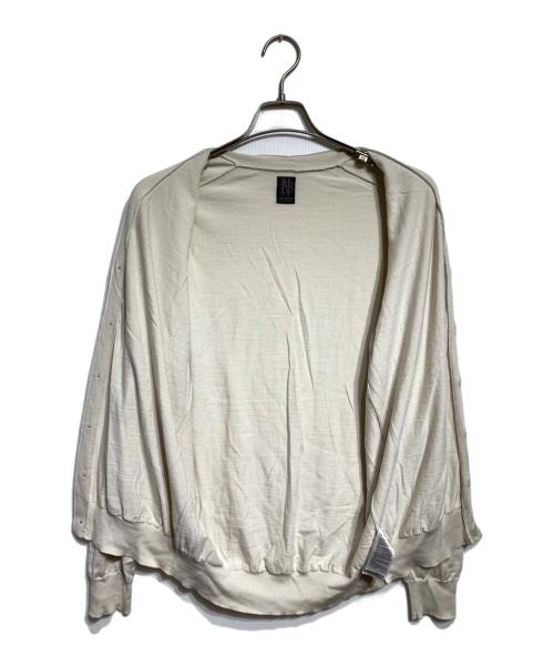 BATONER（バトナ―）BATONER (バトナ―) Essential SUPERIOR HIGH GAUGE MERINO V CARDIGAN ベージュ サイズ:2の古着・服飾アイテム