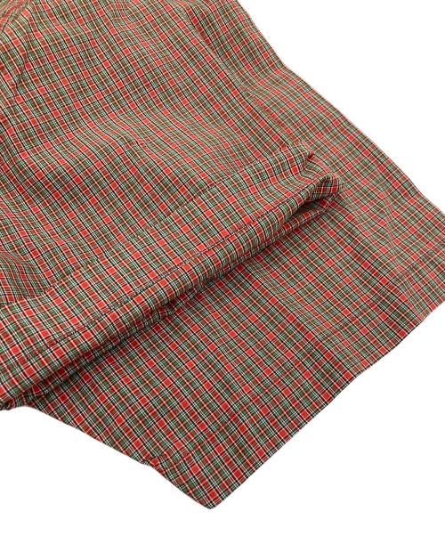 SUPREME（シュプリーム）Supreme (シュプリーム) plaid s/s shirt レッド×グリーン サイズ:	SIZE Lの古着・服飾アイテム