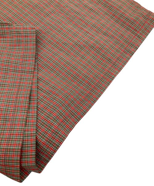 SUPREME（シュプリーム）Supreme (シュプリーム) plaid s/s shirt レッド×グリーン サイズ:	SIZE Lの古着・服飾アイテム