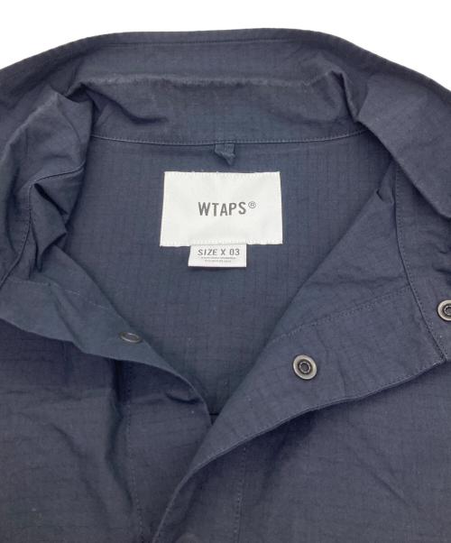 WTAPS（ダブルタップス）WTAPS (ダブルタップス) リップストップS/Sシャツ ネイビー サイズ:34の古着・服飾アイテム