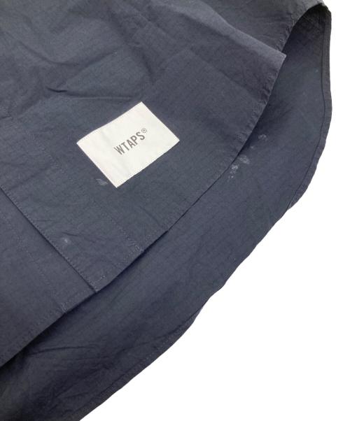 WTAPS（ダブルタップス）WTAPS (ダブルタップス) リップストップS/Sシャツ ネイビー サイズ:34の古着・服飾アイテム