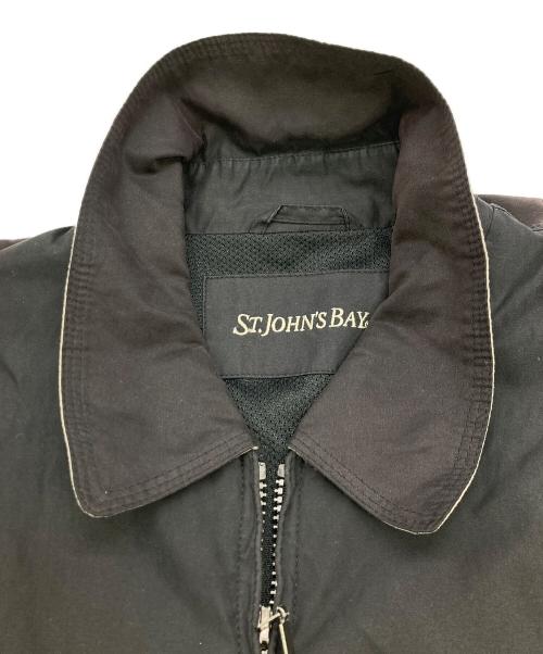 ST JOHN'S BAY（セントジョンズベイ）ST JOHN'S BAY (セントジョンズベイ) ナイロンブレンドジャケット ブラック サイズ:XLの古着・服飾アイテム