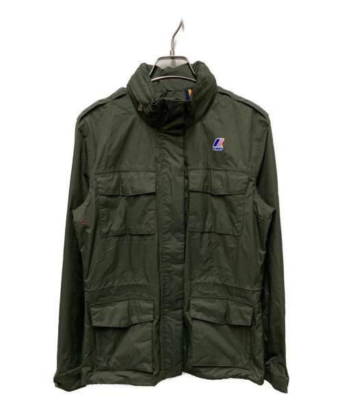K-WAY（ケイウェイ）K-way (ケイウェイ) ナイロンジャケット カーキ サイズ:7の古着・服飾アイテム
