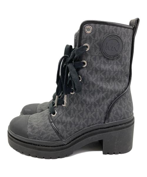 MICHAEL KORS（マイケルコース）MICHAEL KORS (マイケル・コース) ロゴショートブーツ ブラック サイズ:SIZE 7M　（24.0cm～24.5cm）の古着・服飾アイテム
