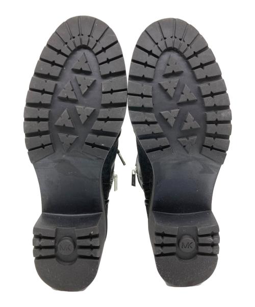 MICHAEL KORS（マイケルコース）MICHAEL KORS (マイケル・コース) ロゴショートブーツ ブラック サイズ:SIZE 7M　（24.0cm～24.5cm）の古着・服飾アイテム