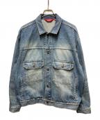 SUPREMEシュプリーム）の古着「Distressed Selvedge Trucker Jacket」｜インディゴ