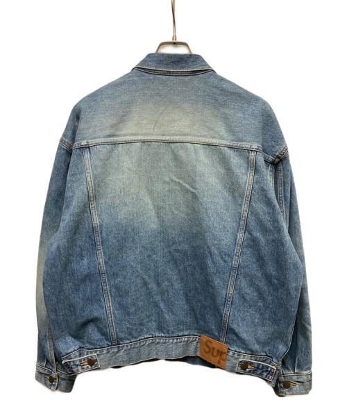 SUPREME（シュプリーム）Supreme (シュプリーム) Distressed Selvedge Trucker Jacket インディゴ サイズ:Mの古着・服飾アイテム