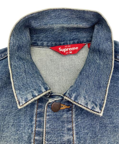 SUPREME（シュプリーム）Supreme (シュプリーム) Distressed Selvedge Trucker Jacket インディゴ サイズ:Mの古着・服飾アイテム