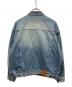 Supreme (シュプリーム) Distressed Selvedge Trucker Jacket インディゴ サイズ:M：40000円