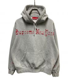 SUPREME（シュプリーム）の古着「Contrast Cutout Hooded Sweatshirt」｜グレー