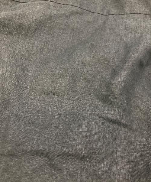 GOOUCH（グーチ）GOOUCH (グーチ) 刺繍リネンシャツ ブラック サイズ:Lの古着・服飾アイテム