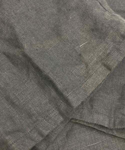 GOOUCH（グーチ）GOOUCH (グーチ) 刺繍リネンシャツ ブラック サイズ:Lの古着・服飾アイテム
