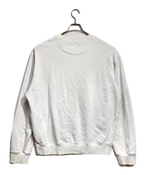 PRADA（プラダ）PRADA (プラダ) トライアングルロゴプレートスウェット/Triangle logo plate sweatshirt ホワイト サイズ:Mの古着・服飾アイテム