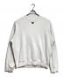 PRADA（プラダ）の古着「トライアングルロゴプレートスウェット/Triangle logo plate sweatshirt」｜ホワイト