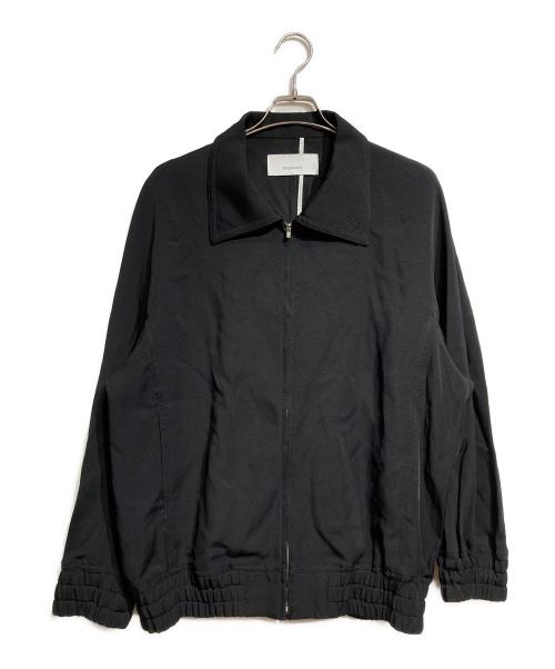 OVERCOAT（オーバーコート）OVERCOAT (オーバーコート) ZIP-UP BLOUSON IN RAYON TRICOTINE/ジップアップブルゾン ブラック サイズ:M1の古着・服飾アイテム