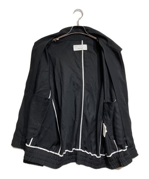 OVERCOAT（オーバーコート）OVERCOAT (オーバーコート) ZIP-UP BLOUSON IN RAYON TRICOTINE/ジップアップブルゾン ブラック サイズ:M1の古着・服飾アイテム