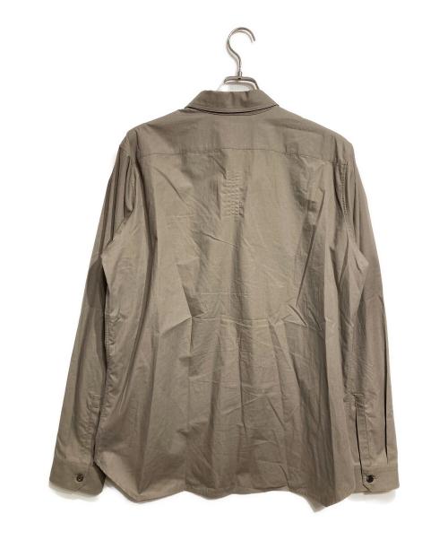 RICK OWENS（リックオウエンス）RICK OWENS (リックオウエンス) Cotton-Organza Shirt/コットンオーガンシャツ グレー サイズ:50の古着・服飾アイテム