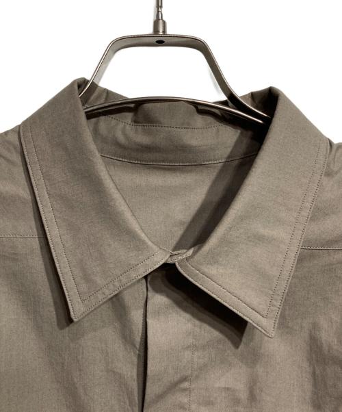 RICK OWENS（リックオウエンス）RICK OWENS (リックオウエンス) Cotton-Organza Shirt/コットンオーガンシャツ グレー サイズ:50の古着・服飾アイテム