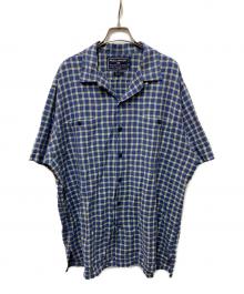 POLO SPORT（ポロスポーツ）の古着「チェックオープンカラーシャツ」｜ブルー