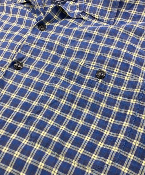 POLO SPORT（ポロスポーツ）POLO SPORT (ポロスポーツ) チェックオープンカラーシャツ ブルー サイズ:Lの古着・服飾アイテム