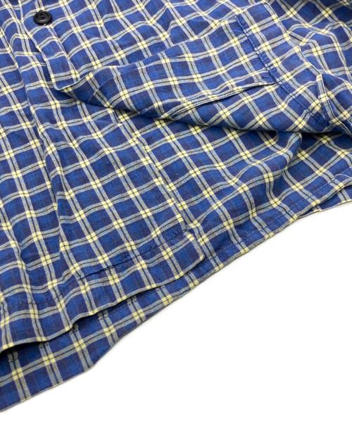 POLO SPORT（ポロスポーツ）POLO SPORT (ポロスポーツ) チェックオープンカラーシャツ ブルー サイズ:Lの古着・服飾アイテム