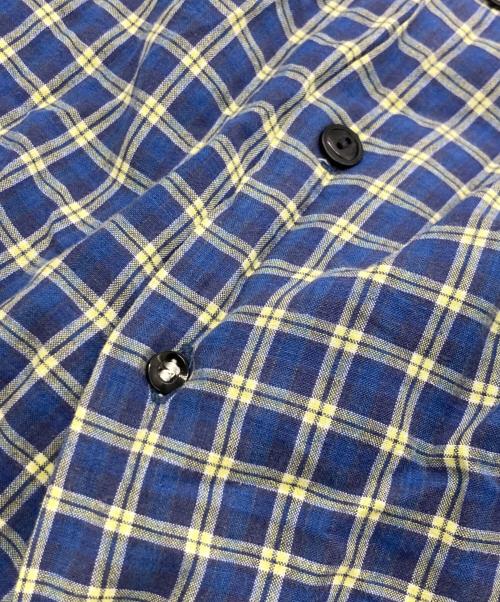POLO SPORT（ポロスポーツ）POLO SPORT (ポロスポーツ) チェックオープンカラーシャツ ブルー サイズ:Lの古着・服飾アイテム