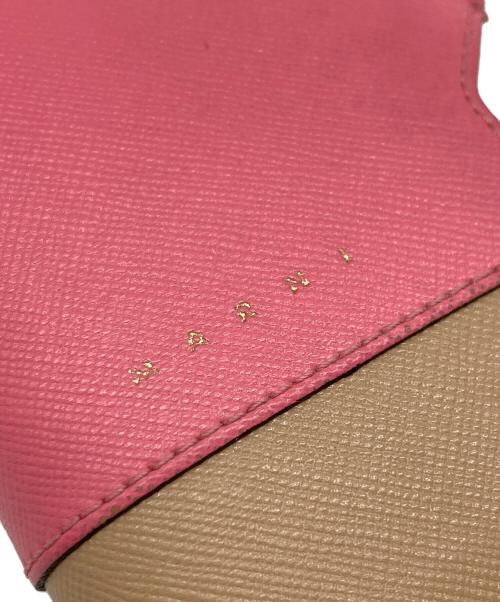 MARNI（マルニ）MARNI (マルニ) コンパクトウォレット ブルー×ピンクの古着・服飾アイテム