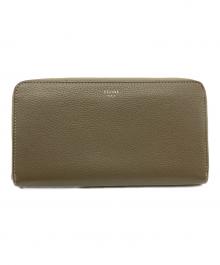 CELINE（セリーヌ）の古着「ラージ ラウンドジップウォレット」｜ブラウン