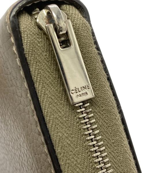 CELINE（セリーヌ）CELINE (セリーヌ) ラージ ラウンドジップウォレット ブラウン サイズ:FREEの古着・服飾アイテム