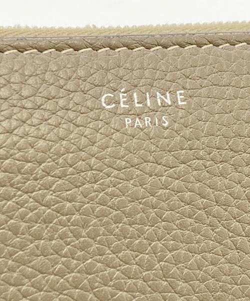 CELINE（セリーヌ）CELINE (セリーヌ) ラージ ラウンドジップウォレット ブラウン サイズ:FREEの古着・服飾アイテム