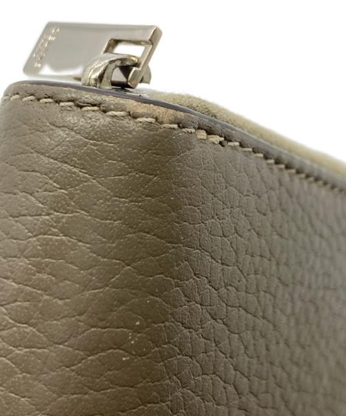 CELINE（セリーヌ）CELINE (セリーヌ) ラージ ラウンドジップウォレット ブラウン サイズ:FREEの古着・服飾アイテム