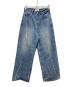 KIJUN（キジュン）の古着「Scratched Wide Jeans」｜インディゴ