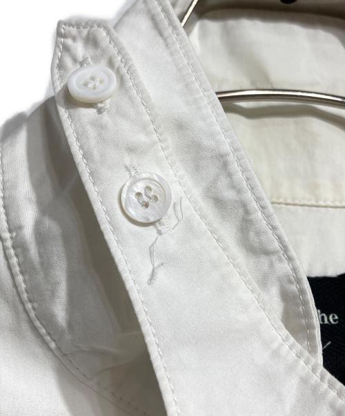 Power Of The White SHIRT Yohji Yamamoto（パワーオブザホワイトシャツヨウジヤマモト）Power Of The White SHIRT Yohji Yamamoto (パワーオブザホワイトシャツヨウジヤマモト) SHIRT WITH CHIN FLAP DETAIL/シャツウィズチンフラップディテール ホワイト サイズ:2の古着・服飾アイテム