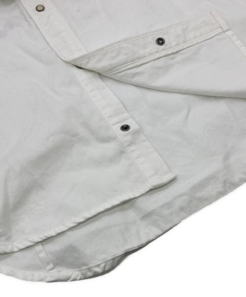 DIESEL（ディーゼル）DIESEL (ディーゼル) ステッチデザインウエスタンシャツ ホワイト サイズ:Mの古着・服飾アイテム