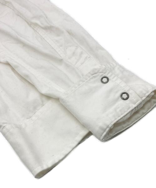 DIESEL（ディーゼル）DIESEL (ディーゼル) ステッチデザインウエスタンシャツ ホワイト サイズ:Mの古着・服飾アイテム