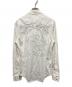 DIESEL (ディーゼル) ステッチデザインウエスタンシャツ ホワイト サイズ:M：6000円