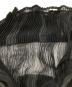 中古・古着 ISSEY MIYAKE FETE (イッセイミヤケフェット) バイカラーアコーディオンプリーツシャツ/Two-tone accordion pleated shirt ブラック サイズ:2：18000円