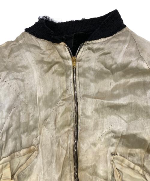 USED（ユーズド）USED (ユーズド) 別珍×サテンリバーシブルスカジャン ブラック サイズ:着丈49㎝ 身幅50㎝ 裄丈80㎝の古着・服飾アイテム