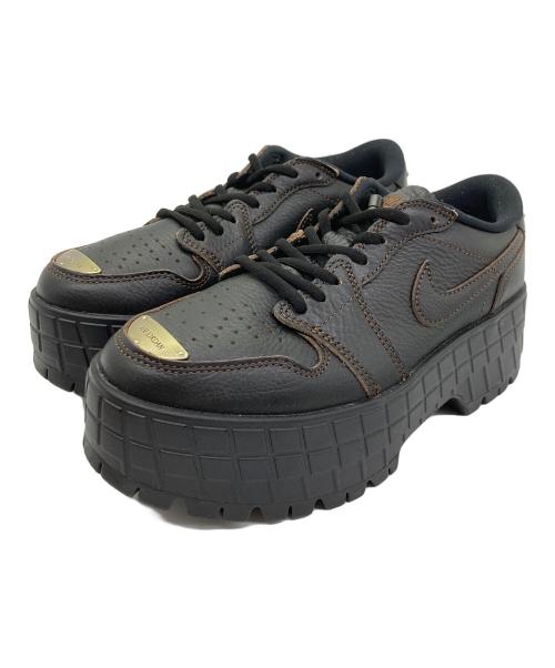 NIKE（ナイキ）NIKE (ナイキ) AIR JORDAN 1 BROOKLYN LOW BLACK/CACAO WOW-BLACK ブラック サイズ:	SIZE US7　(24cm）の古着・服飾アイテム