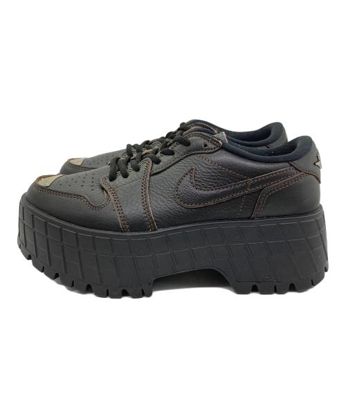 NIKE（ナイキ）NIKE (ナイキ) AIR JORDAN 1 BROOKLYN LOW BLACK/CACAO WOW-BLACK ブラック サイズ:	SIZE US7　(24cm）の古着・服飾アイテム