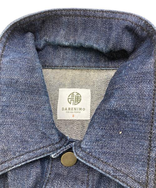 DARENIMO（ダレニモ）DARENIMO (ダレニモ) 刺繍デニムジャケット インディゴ サイズ:２の古着・服飾アイテム