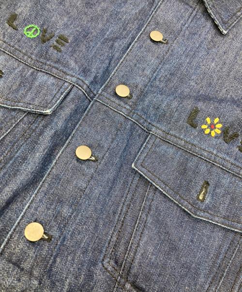 DARENIMO（ダレニモ）DARENIMO (ダレニモ) 刺繍デニムジャケット インディゴ サイズ:２の古着・服飾アイテム