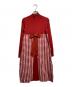 M'S GRACY（エムズグレイシー）の古着「千鳥柄ニットドレス/ Houndstooth knit dress」｜レッド