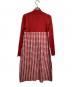 M'S GRACY (エムズグレイシー) 千鳥柄ニットドレス/ Houndstooth knit dress レッド サイズ:38：8000円